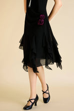 Load image into Gallery viewer, Charming Black Gatsby Floral &amp; Ruffled, Day Dress Sizes 6 &amp; 10 Still Available!
