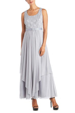 Load image into Gallery viewer, RM Richards 2PC Silver Maxi Gown, Women&#39;s Formal Event Attire
