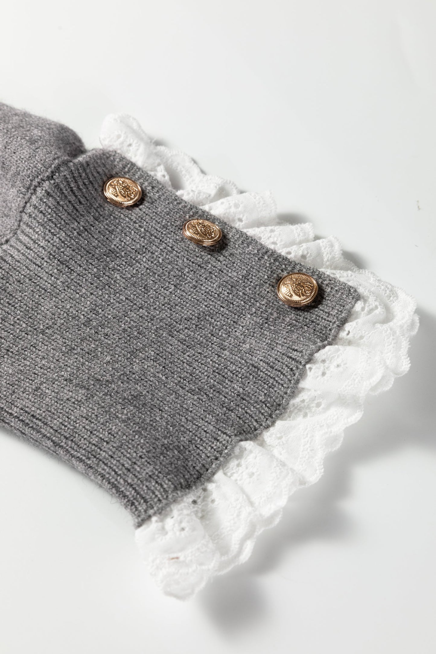 LAST ONES Threaded Pear's Katelyn Patchwork Cuffs Loose Sweater