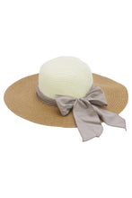 Load image into Gallery viewer, Two-Tone Summer Hat w/Bow, See Both Colors!
