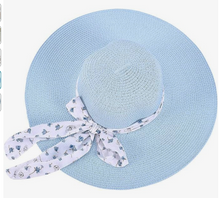 Load image into Gallery viewer, Baby Blue Sun Hat
