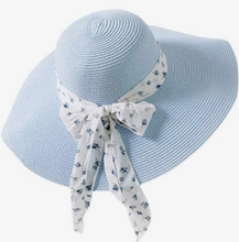 Load image into Gallery viewer, Baby Blue Sun Hat
