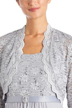 Load image into Gallery viewer, RM Richards 2PC Silver Maxi Gown, Women&#39;s Formal Event Attire
