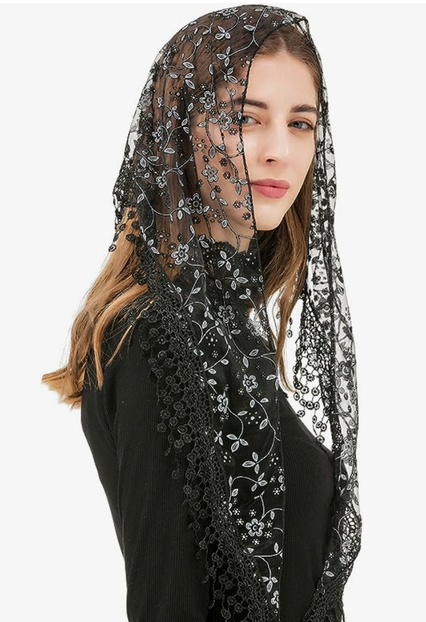 Church & Mourning Veils Mantillas x5 Designs
