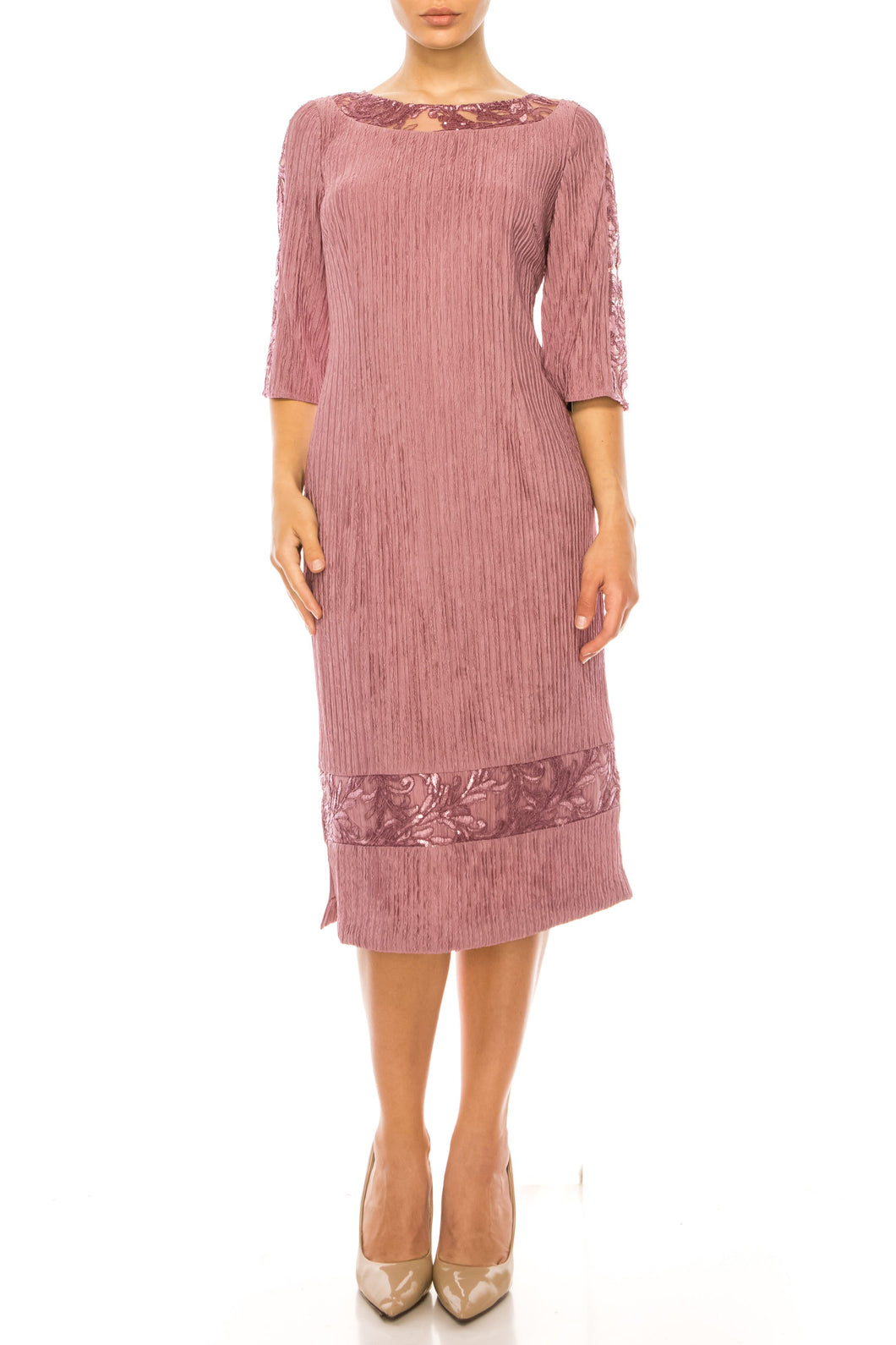 Brianna Milay Rosey Sheath Cocktail Party Midi Dress Sizes 8 & 16 Remaining!