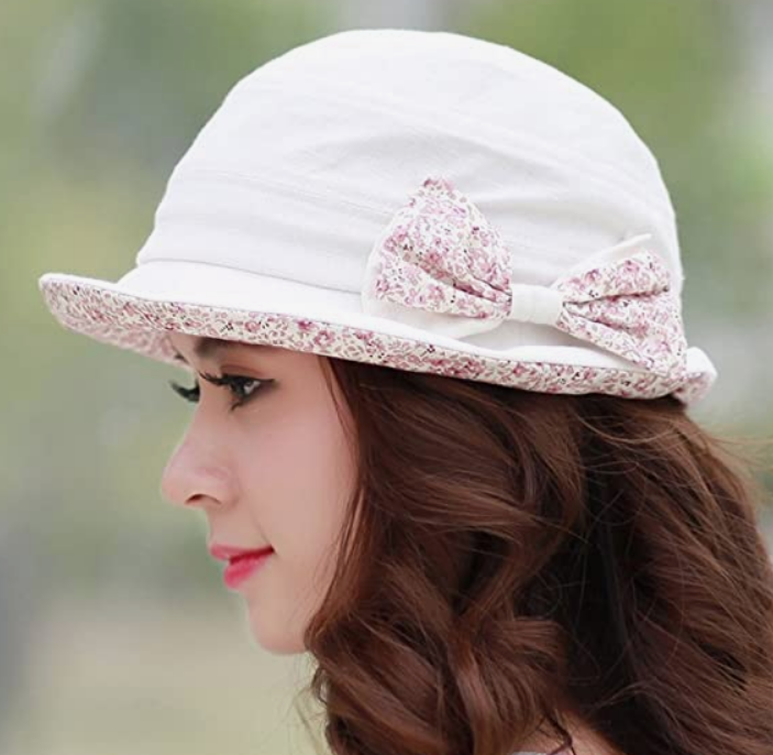 Cotton Bucket Hat w/Bow