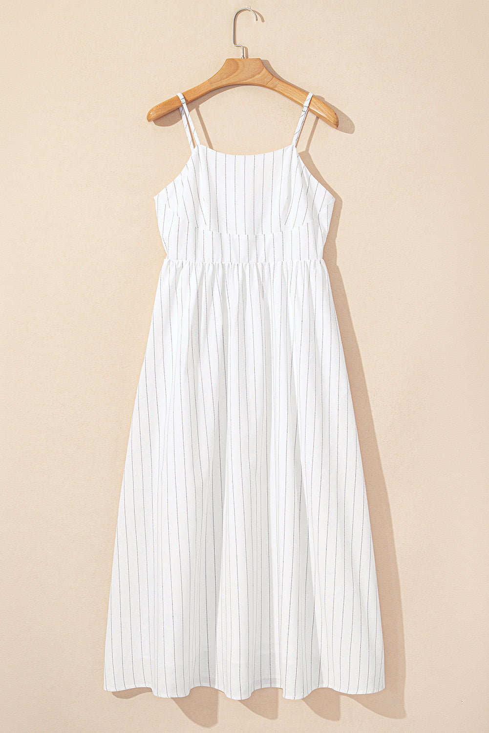 Ainsley Stripe Spaghetti Strap Pocketed Maxi Dress Last Ones By Threaded Pear