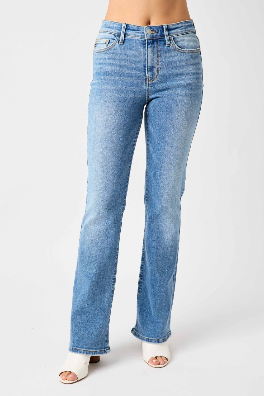 By Judy Blue,  Zip Fly Straight Jeans
