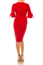 Load image into Gallery viewer, A Connected Apparel, 3/4 Sleeve Apple Red Day Dress, ONLY Sizes 4 &amp; 6 Women&#39;s Attire, Office, Luncheons, Events, Rallys
