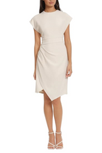 Load image into Gallery viewer, Donna Morgan Ivory-Horn Cap Sleeve Day Dress
