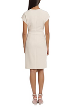 Load image into Gallery viewer, Donna Morgan Ivory-Horn Cap Sleeve Day Dress
