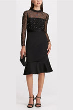 Load image into Gallery viewer, WHT or BLK,  London Times Pearl Illusion Mock Neck
