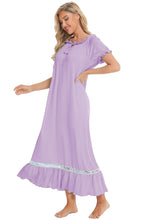 Load image into Gallery viewer, Pastel Lace &amp; Short Sleeve Nightgown See Colors!
