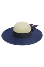 Load image into Gallery viewer, Two-Tone Summer Hat w/Bow, See Both Colors!
