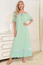 Load image into Gallery viewer, Pastel Lace &amp; Short Sleeve Nightgown See Colors!
