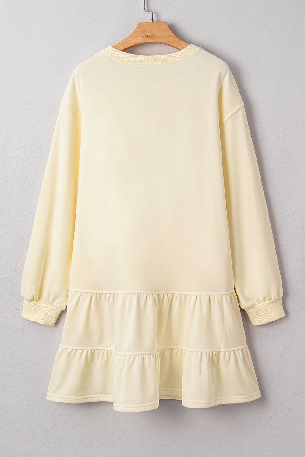 Last Ones! Ruffled Hem Loose Mini Dress