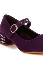 Load image into Gallery viewer, Rag Company, Sima Studded Mary Jane Pumps See Colors!  Whole Sizes Only
