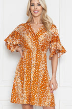 Load image into Gallery viewer, Acting Pro, Floral Faux Wrap Mini Dress
