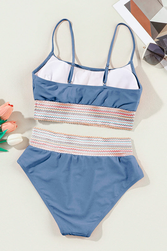 LAST ONES Threaded Pear's Oaklyn High Waist Bikini Swimsuit