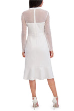 Load image into Gallery viewer, WHT or BLK,  London Times Pearl Illusion Mock Neck
