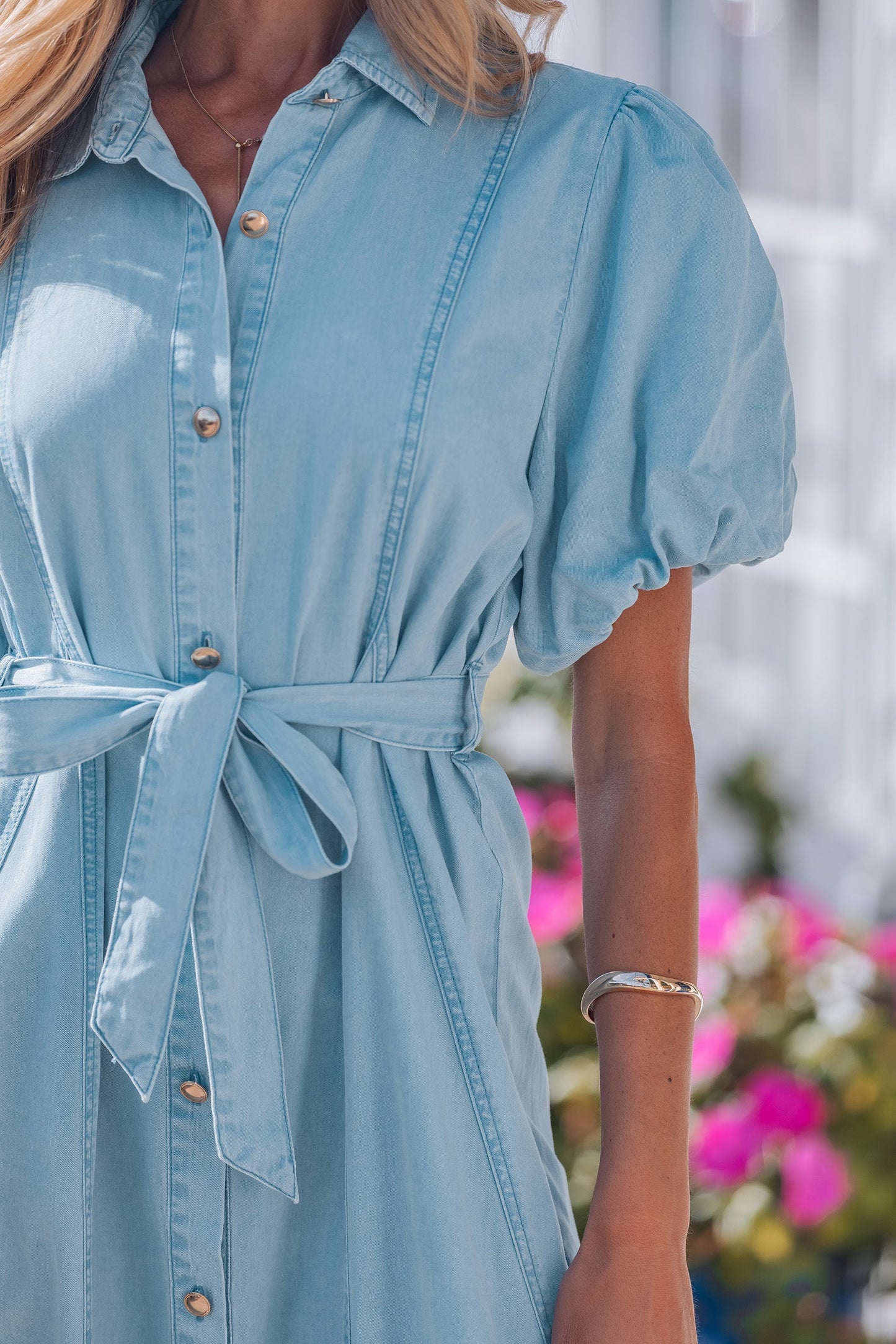 Last Ones Shiloh Bubble Sleeve Long Dress By Threaded Pear
