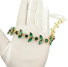 Load image into Gallery viewer, Green Crystal &amp; Rhinestone Headband, By Pretty Life Accessories

