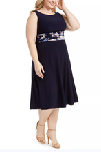 Load image into Gallery viewer, Jessica Howard Floral Navy 2PC, Wides Full-Figured 14/16/20
