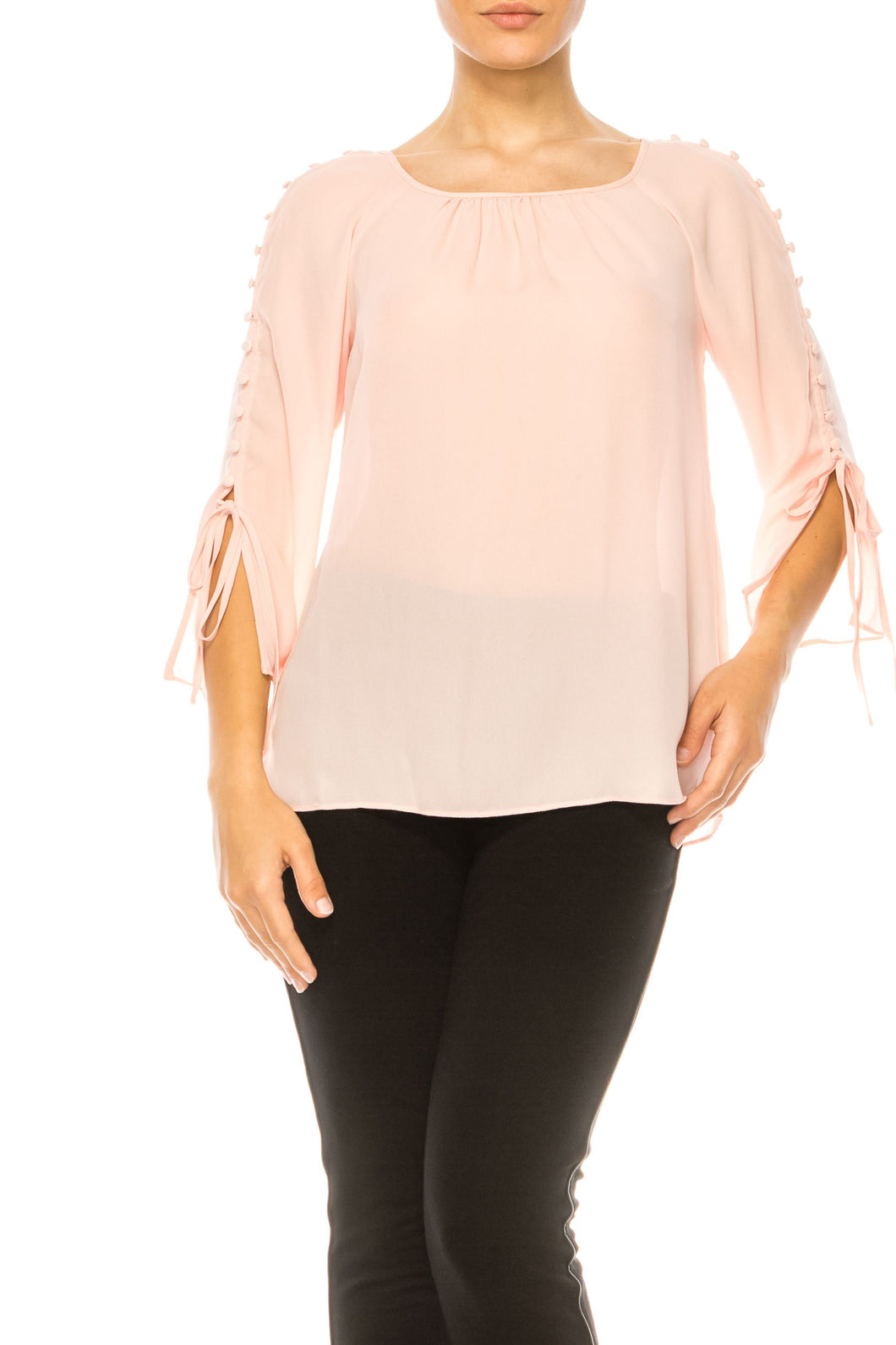 Jessica Rose Button Loop Blouse