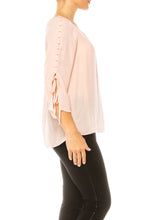 Load image into Gallery viewer, Jessica Rose Button Loop Blouse
