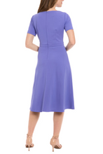 Load image into Gallery viewer, London Times Periwinkle A-Line w/Bow Day Dress Sizes 4 &amp; 6 REMAINING!!!
