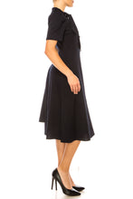 Load image into Gallery viewer, Maggy London Classic A-Line Day Dress Navy or Red Sizes 6/8/14 Remaining!
