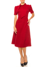 Load image into Gallery viewer, Maggy London Classic A-Line Day Dress Navy or Red Sizes 6/8/14 Remaining!
