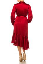 Load image into Gallery viewer, Maison Tara Scarlet Midi Cocktail Party Dress Small Size 6 Remaining! Women&#39;s Apparel
