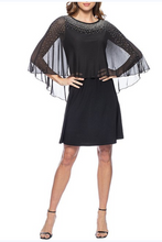 Load image into Gallery viewer, USA 🇺🇸 Made, Marina Sheer Capelet Cocktail, Women&#39;s Formals Party Attire
