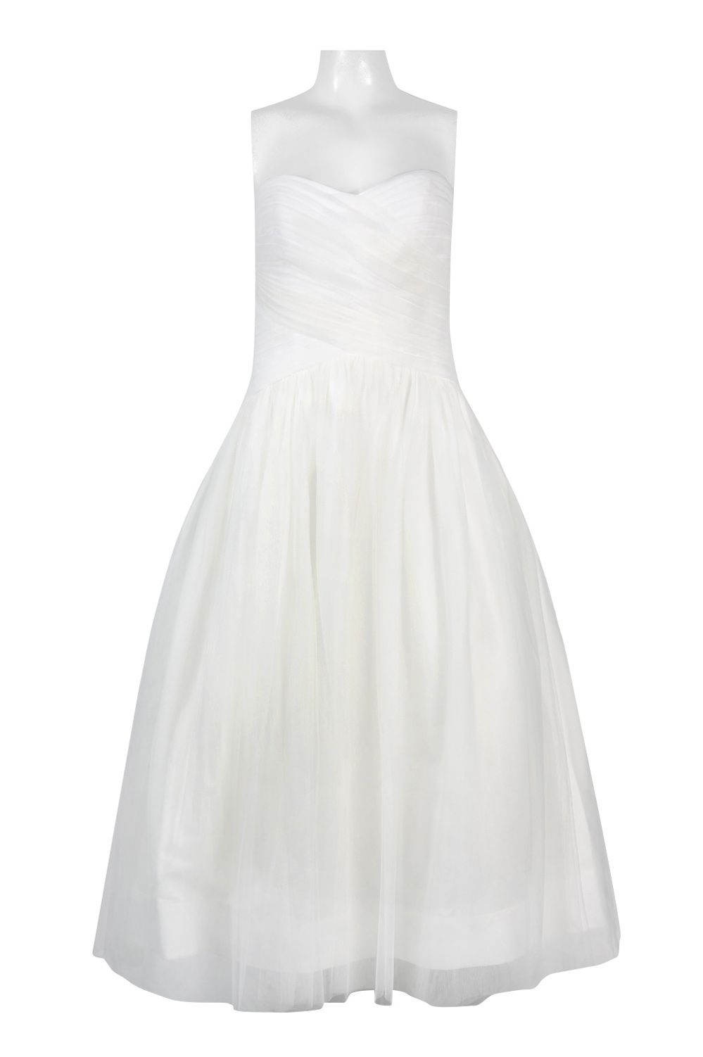 Monique Lhuillier White/Ivory Chiffon Ball Gown Sizes 2, 6, 18