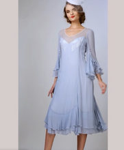 Load image into Gallery viewer, Nataya Sky Blue Muli-Use, Midi Day Dress SM &amp; LG Remaining Party, Cocktail, Women&#39;s Formal
