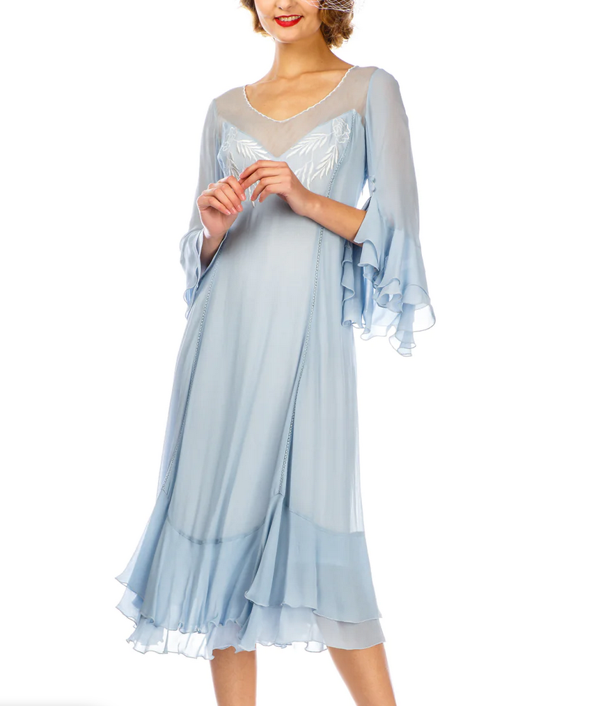 LAST ONE! Nataya Sky Blue Muli-Use, Midi Day Dress