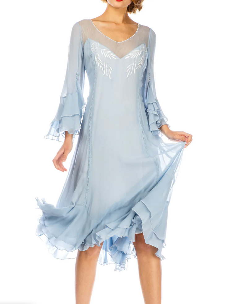 LAST ONE! Nataya Sky Blue Muli-Use, Midi Day Dress
