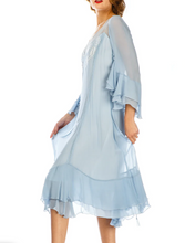 Load image into Gallery viewer, Nataya Sky Blue Muli-Use, Midi Day Dress SM, LG &amp; XL Remaining
