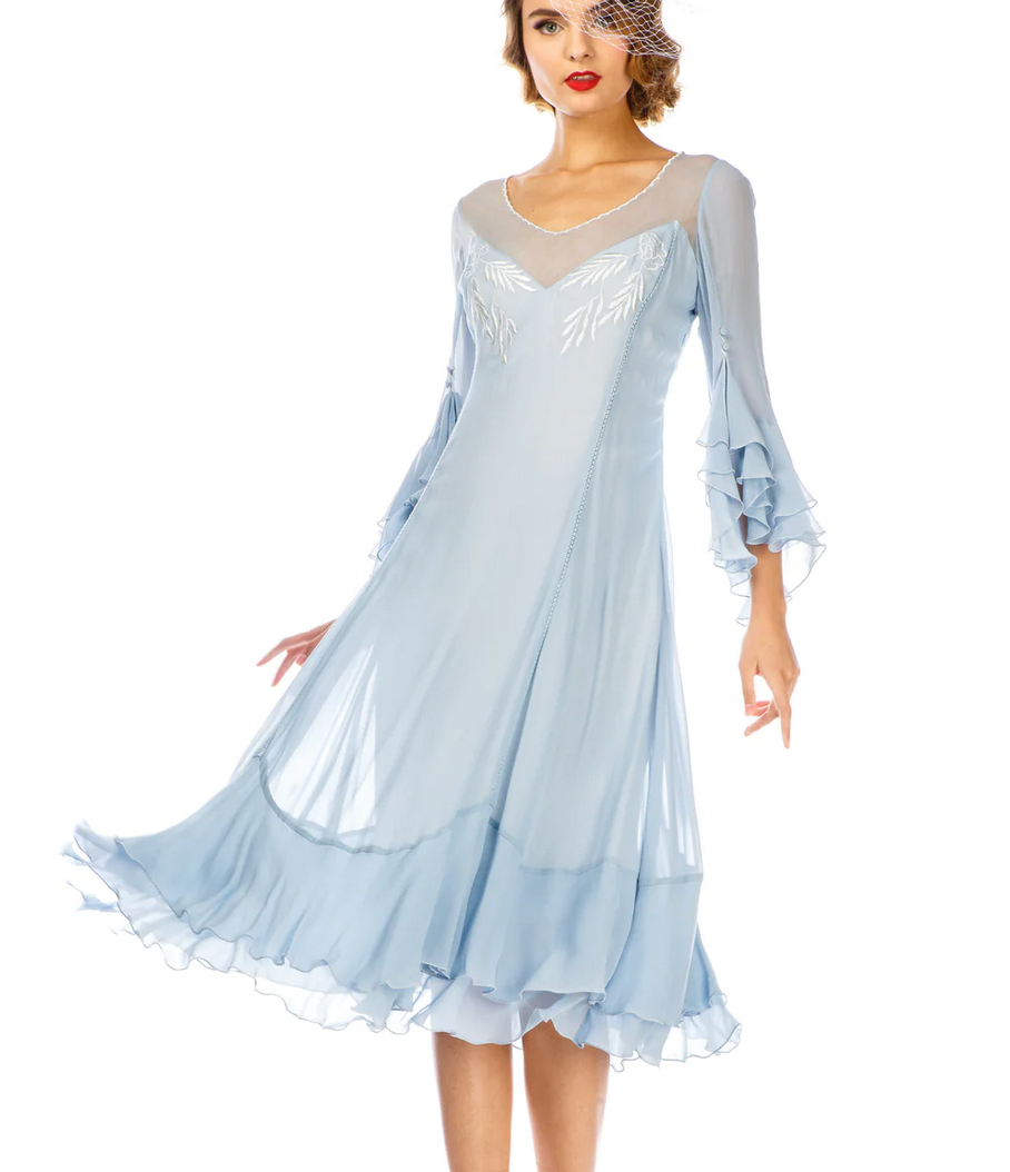 LAST ONE! Nataya Sky Blue Muli-Use, Midi Day Dress