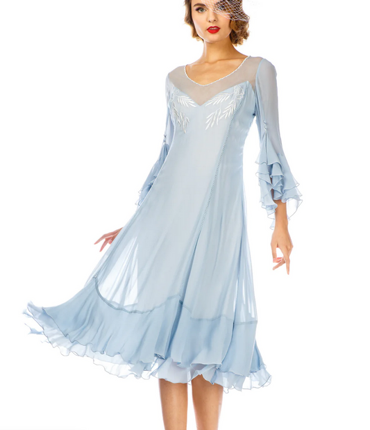 LAST ONE! Nataya Sky Blue Muli-Use, Midi Day Dress