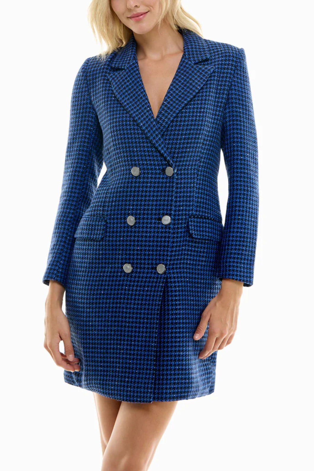 Nicole Miller Houndstooth Blazer, Sizes 12 & 14 Remaining Women's Jackets, Office Attire