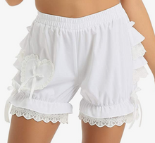 Load image into Gallery viewer, White Ruffle Bloomers
