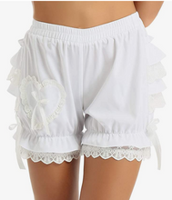 Load image into Gallery viewer, White Ruffle Bloomers
