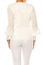 Load image into Gallery viewer, Sioni Off-White Sweater Top SM &amp; MED REMAINING
