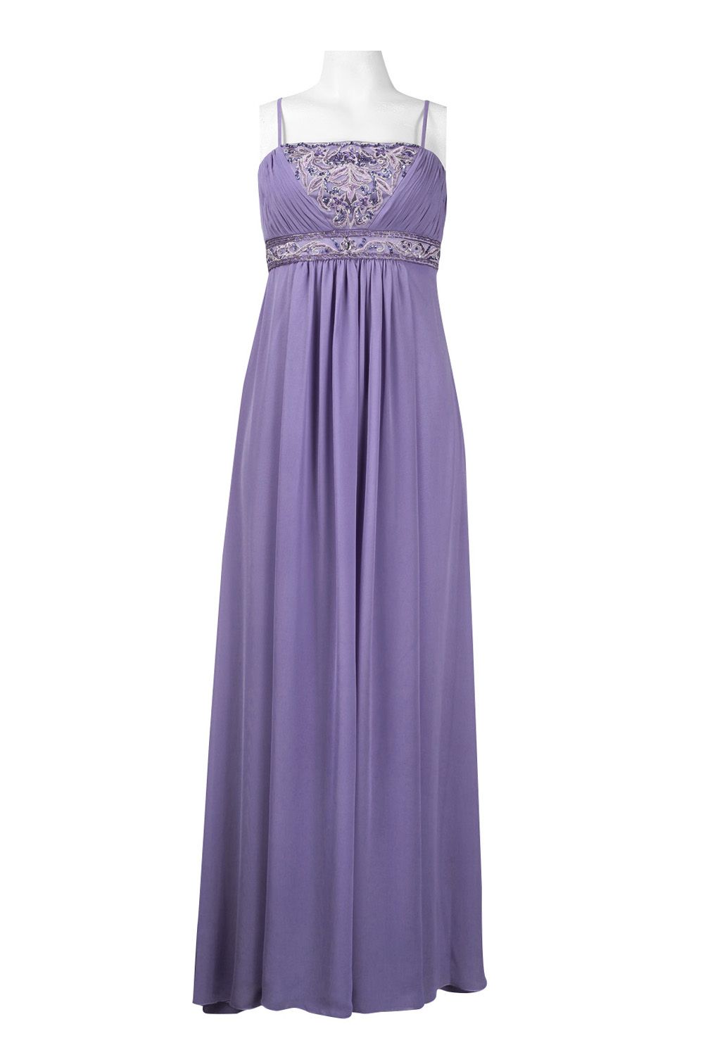 Size SM/6 - LAST ONES, ON SALE< Tres Chic & Great Price!  Violet, Sue Wong Periwinkle, Ruched Bust Chiffon Gown SMALL REMAINS!