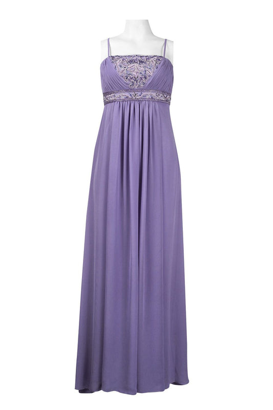 Size SM/6 - LAST ONES, ON SALE< Tres Chic & Great Price!  Violet, Sue Wong Periwinkle, Ruched Bust Chiffon Gown SMALL REMAINS!