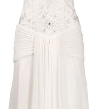 Load image into Gallery viewer, White/Ivory Embroidered Chiffon Gown Sizes 4/6/10
