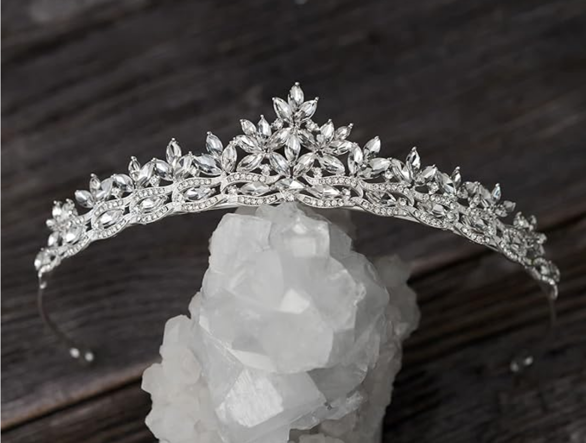 LAST ONE! SweetV Accessories, Petite Silver Tiara Women's Bridal, Gatsby Formal Events