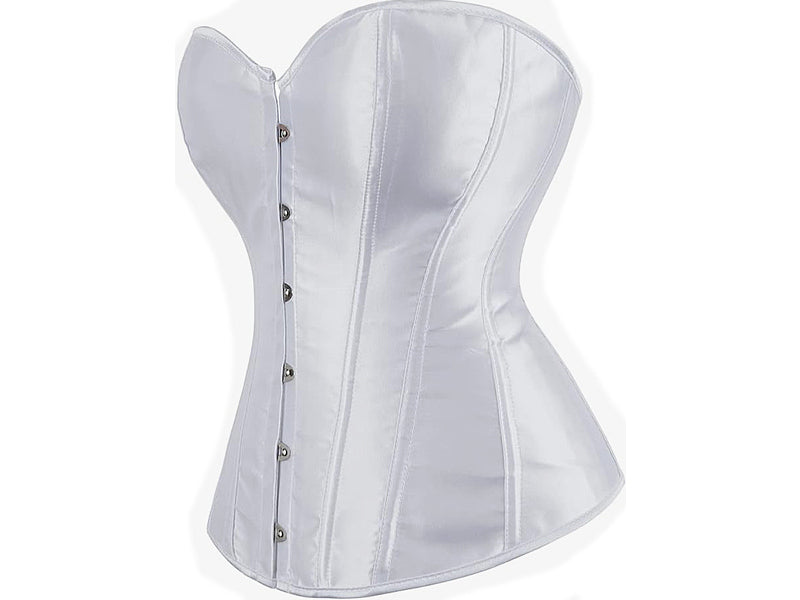 Black or White Satin Over-Bust Corset